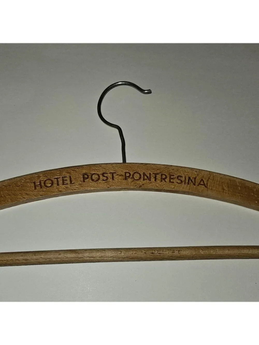 Hotel Post Pontresina Wooden Hanger Switzerland Souvenir 15.5